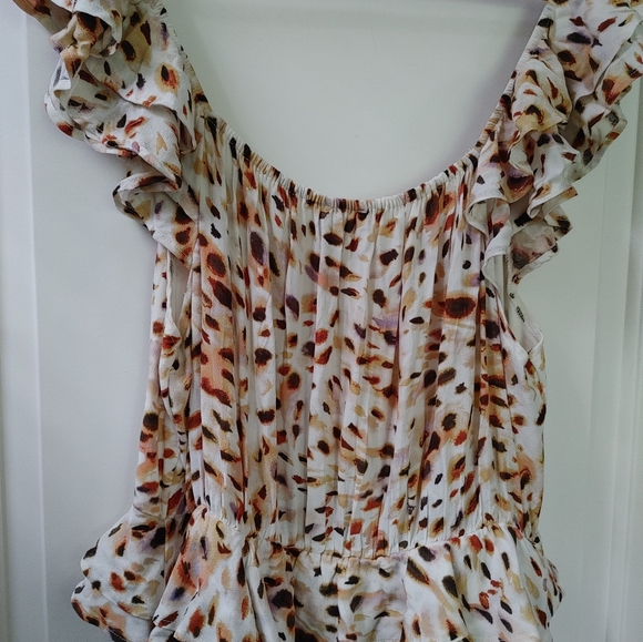 #36 Sofia Vergara Sweetheart Ruffle Long Midi Dress ~ Size XL - Picture 8 of 12